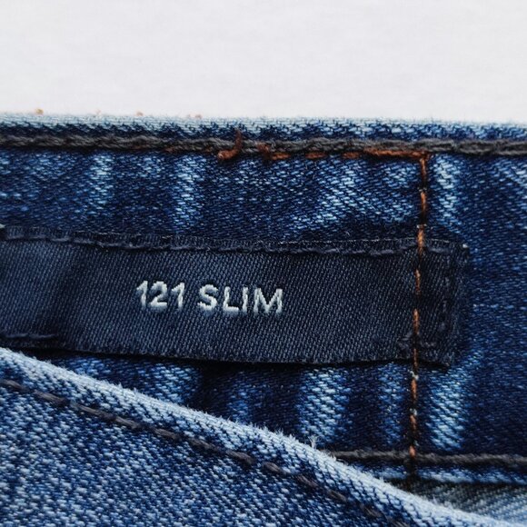 Lucky Brand Jeans 121 slim men's size 33/30 denim blue - Picture 6 of 16